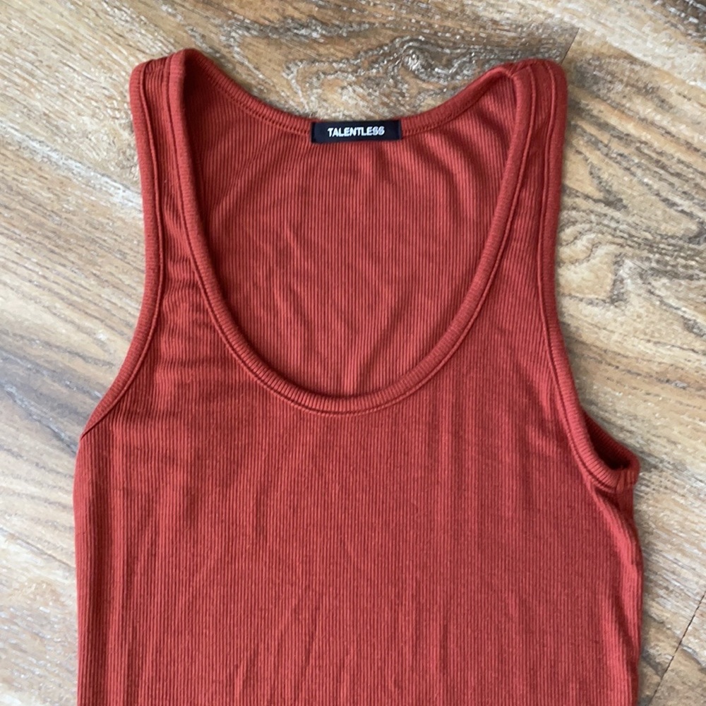 Talentless Ribbed Tank Dress - Picture 2 of 11